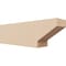 Ekena Millwork 4in. W x 6in. H x 20in. L Clemmons Woodgrain TimberThane Rafter Tail, Primed Tan RFTUR04X06X20CLERCPR - alternate 1